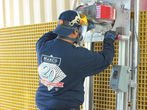 Fiberglass grating fabricating trimmer